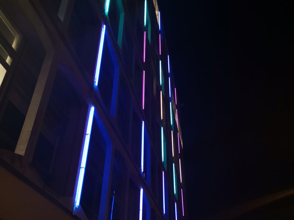 Wolverhampton School of Art: George Wallis Building by Night