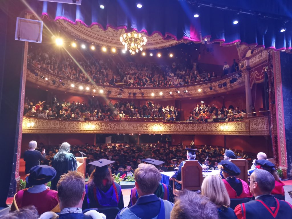Graduation ceremony for Wolverhampton School of Art held at the Grand Theatre